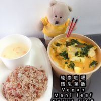 Mani leaf curry rice  at Vege Pot 素砂煲 in Central Singapore