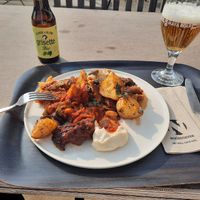 Vegan buffet at Noordoever in Leuven