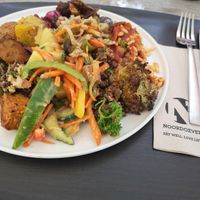 Vegan dish at Noordoever in Leuven