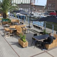 vaartkom Leuven, Noordoever terras. at Noordoever in Leuven