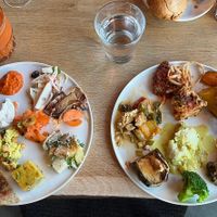 Koud en warm buffet
Zelfgemaakt sap at Noordoever in Leuven