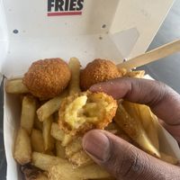 Inside the Mac ball  at Lord of the Fries - Flinders Street in Melbourne