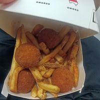 mac and cheese munch box at Lord of the Fries - Flinders Street in Melbourne