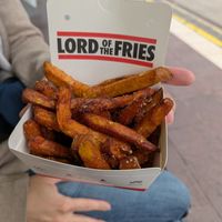 Sweet potato fries at Lord of the Fries - Flinders Street in Melbourne