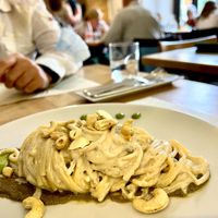 Vegan spaghetti   at Vitto Pitagorico in Naples