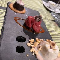 Trio de postres veganos  at Vitto Pitagorico in Naples