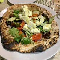 Salad with vegan cheese!  at Vitto Pitagorico in Naples