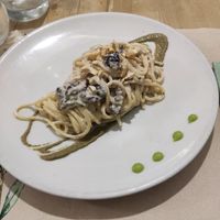 Vegan van Gogh pasta at Vitto Pitagorico in Naples