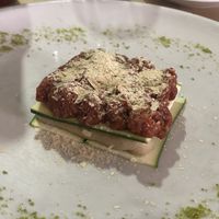 Raw lasagnaa  at Vitto Pitagorico in Naples