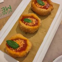 Chewy fried montanara 🙁 at Vitto Pitagorico in Naples