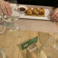 Paccheri ripieni fritti con salsa di pomodoro    at Vitto Pitagorico in Naples