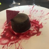 Lava cake at Vitto Pitagorico in Naples