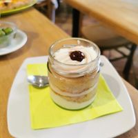 Amarenamisu - Black cherry tiramisu at Vitto Pitagorico in Naples