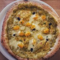 Pizza Scapece Vegan at Vitto Pitagorico in Naples