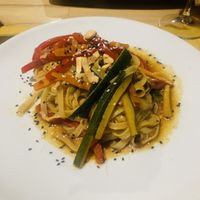 Thai noodles  at Vitto Pitagorico in Naples