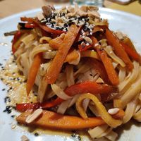 Thai pasta at Vitto Pitagorico in Naples