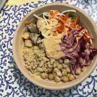 Mediterranean Bowl! it's amazing! at Della Bowls in Miami