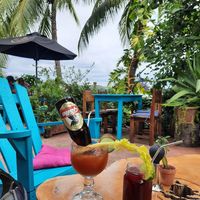 Drinks: Michelada and Fresco de Jamaica at Los Amigos in Flores