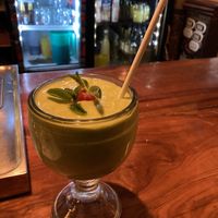 Verde Tropical smoothie  at Los Amigos in Flores