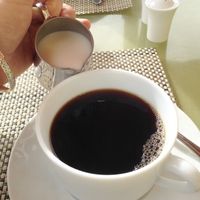 Coffee with almond milk  at Wynn Hotel - Tableau in Las Vegas