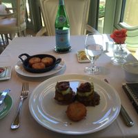 Vegan Benedict and Tableau Potatoes. at Wynn Hotel - Tableau in Las Vegas