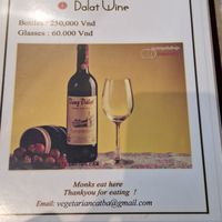 Menu at Buddha Belly in Cat Ba