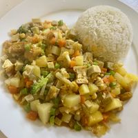 Tofu and veg curry   at Buddha Belly in Cat Ba