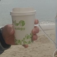 Ecologico Coffee with Almond at Petit Cafe Frozen Yogurt in Mallorca