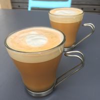 Kaffee mit Mandelmilch  at Petit Cafe Frozen Yogurt in Mallorca