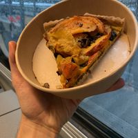 vegan pumpkin pie slice at Ou Bien Encore in Geneva