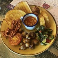 Vegan breakfast (with cabbage??!) at Lounges - Cappello Lounge in Newcastle-under-lyme