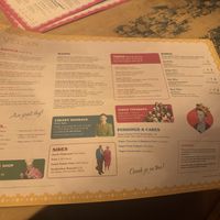 Menu as of Feb 2025  at Lounges - Cappello Lounge in Newcastle-under-lyme