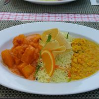 Cassava (maniok) curry at Ringmauer Hotel-Restaurant in Murten