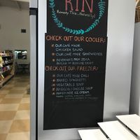 Menu of refrigerator items at Remedy This Naturally at Remedy This Naturally in Rocky Mount