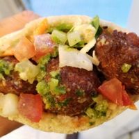 falafel sandwich  at Veggie Medio Oriente - Suipacha in Buenos Aires