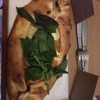 Baked vegan pizza. at La Pizza in Halmstad