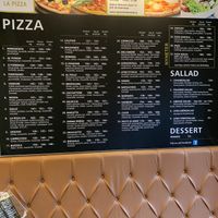 Menu  at La Pizza in Halmstad