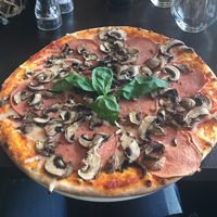 Vegan ham and cheese pizza at La Pizza in Halmstad
