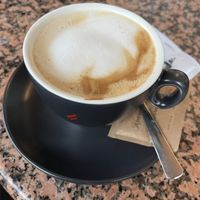 Cappuccino with rice milkk  at Kavarna Zvon in Izola