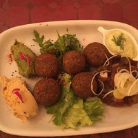 Falafel plate at Estudio Vegetariano in Lagos