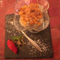 Chia colada : chia pudding with caramelized pineapple at Estudio Vegetariano in Lagos