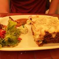 Lasagne at Estudio Vegetariano in Lagos