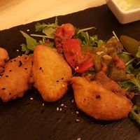 Seitán en témpura at Estudio Vegetariano in Lagos