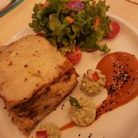 Lasaña de berenjena at Estudio Vegetariano in Lagos