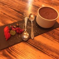 Mousse au chocolat at Estudio Vegetariano in Lagos