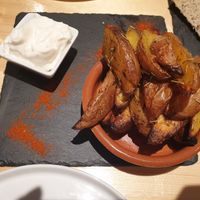 Oven baked potatoes at Estudio Vegetariano in Lagos