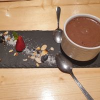 Chocolate mousse at Estudio Vegetariano in Lagos