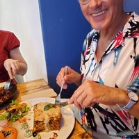 The Mario Favorite. Being Italian, it's the Lasagne that wins. at Estudio Vegetariano in Lagos