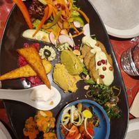 Cold appetisers platter at Estudio Vegetariano in Lagos