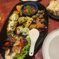 Mix of starters   at Estudio Vegetariano in Lagos
